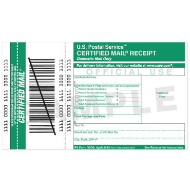 What is Certified Mail and how is it different than just requiring a signature?